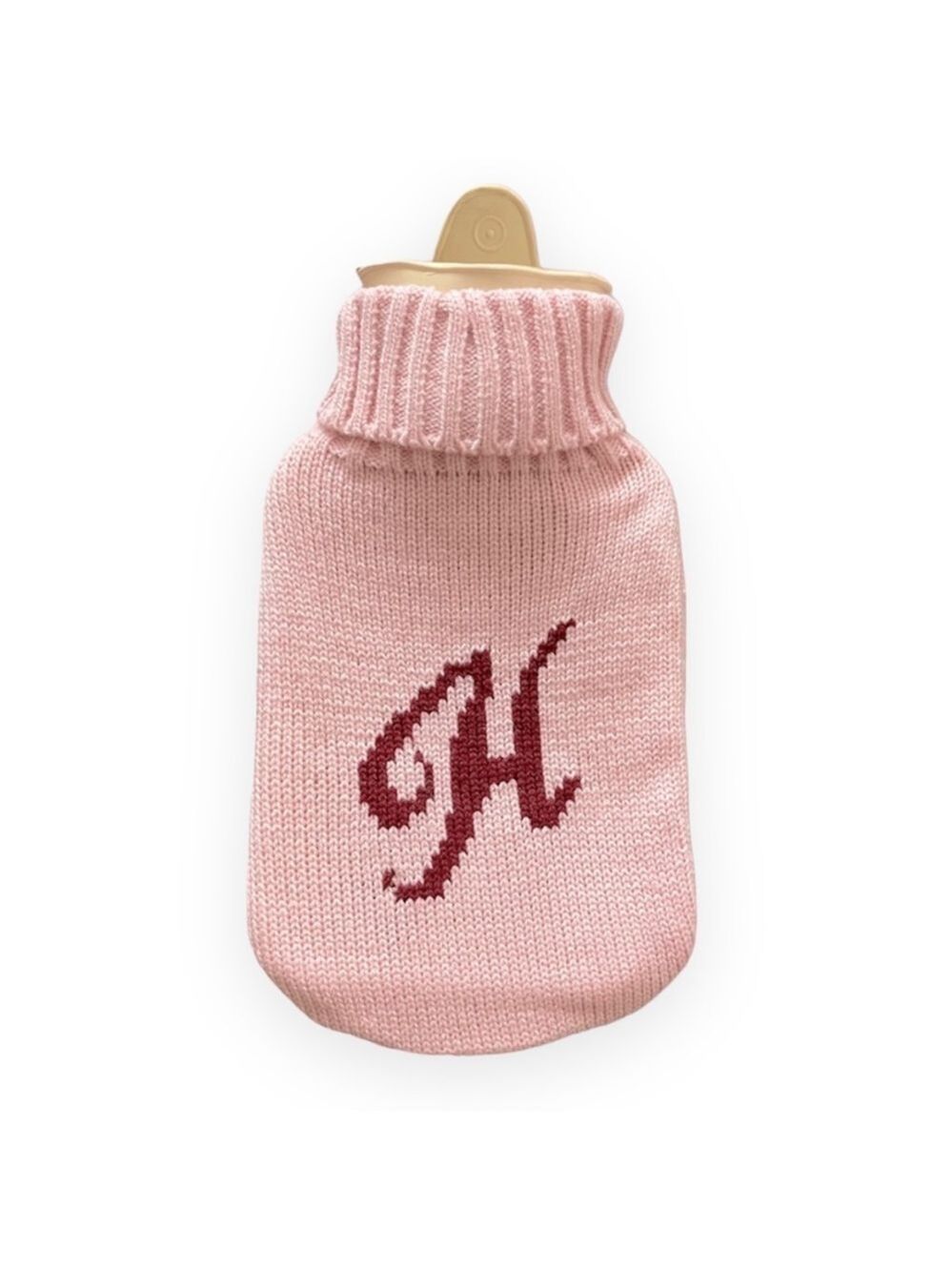 HYGGE pink knit hot water bottle